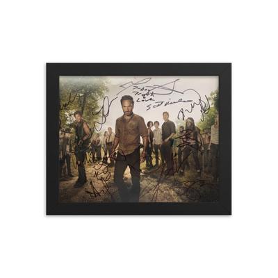 Walking Dead cast signed photo REPRINT   .