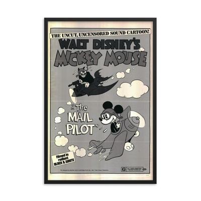 Mickey Mouse The Mail Pilot 1974R REPRINT poster