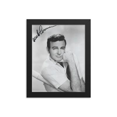 Mannix Mike Connors signed photo REPRINT   .