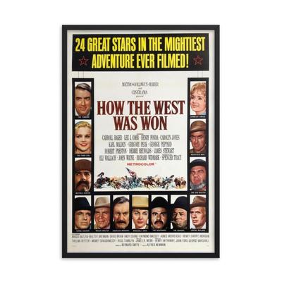How the West Was Won 1964 REPRINT poster