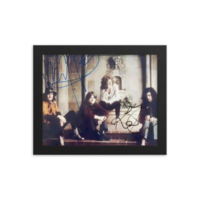 Led Zeppelin at Chateau Marmont signed REPRINT