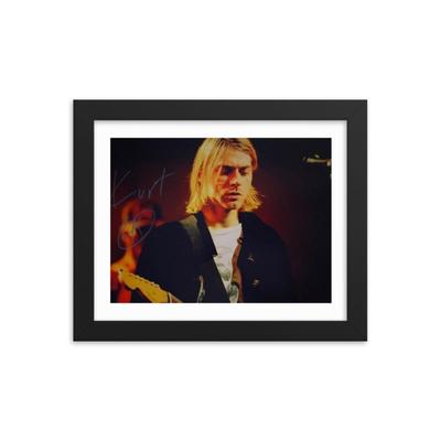 Kurt Cobain signed photo REPRINT