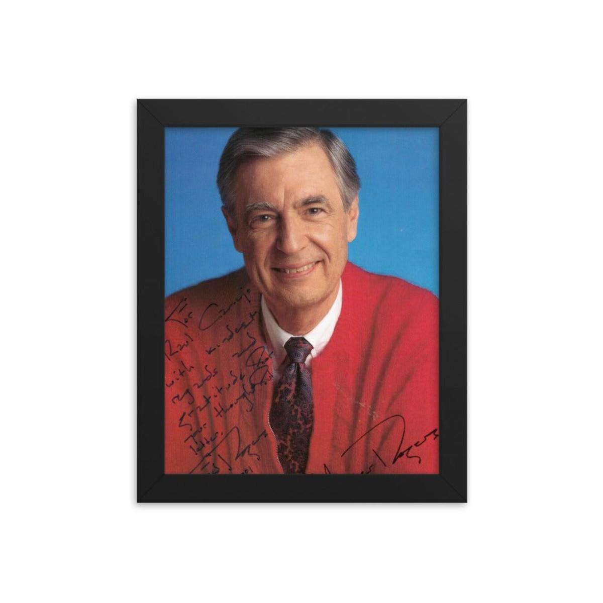 Mister Rogers signed photo REPRINT | EstateSales.org