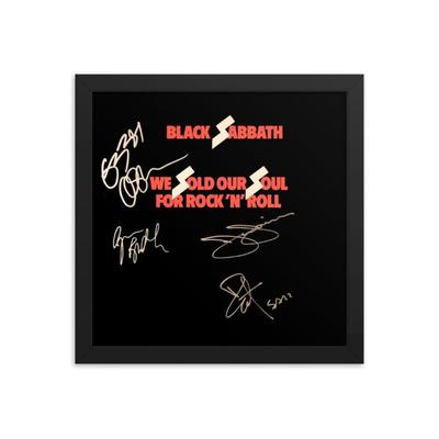 Black Sabbath signed album REPRINT
