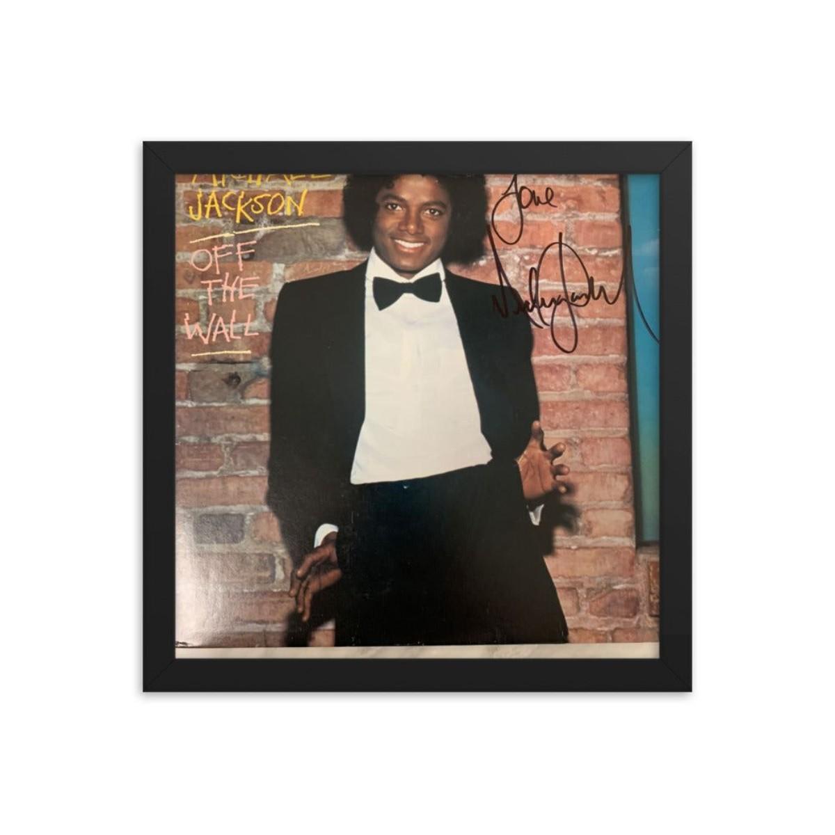 Michael Jackson signed Off The Wall album REPRINT