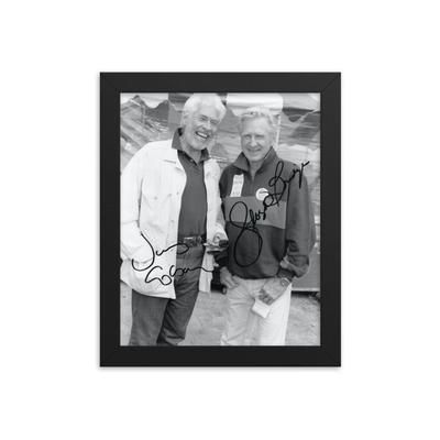 James Coburn & Lloyd Bridges signed photo REPRINT