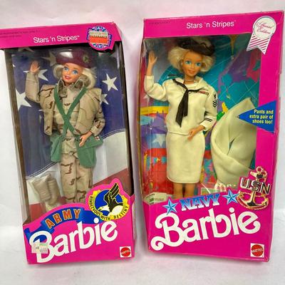 Career Barbie Military ARMY & NAVY USA Uniforms NIB