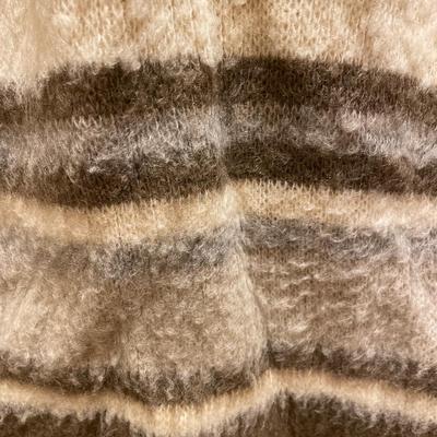 1970s Eider knit long 100% wool coat