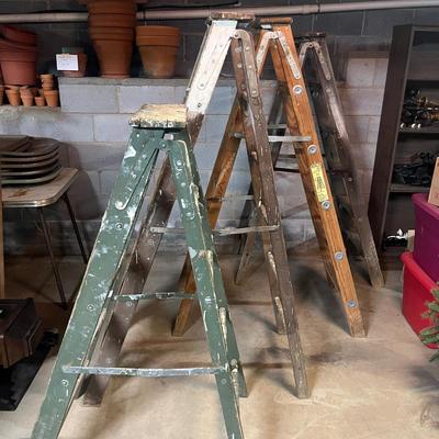 Four Wooden Step Ladders (BS1-MG)