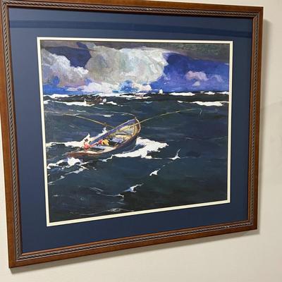 "Salmon Trawlers 1918" Fine Art Print By Armin Carl Hanson (FR-MK)