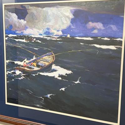 "Salmon Trawlers 1918" Fine Art Print By Armin Carl Hanson (FR-MK)