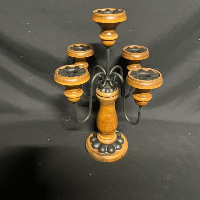 Wooden & Metal Candleholders (BS1-MG)