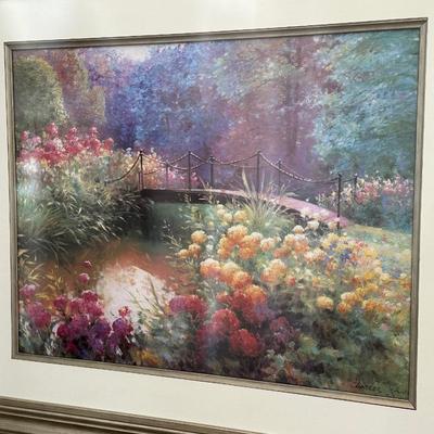 LG Floral Garden Framed Print By 