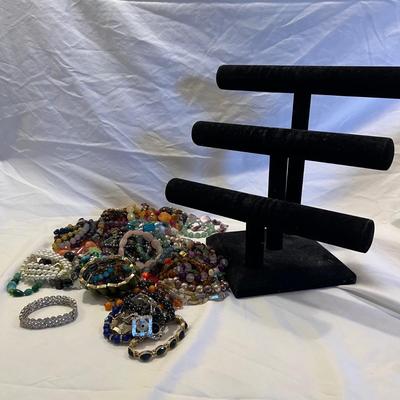 Sixty Plus Bangles With Stand (B3-RG)