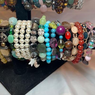 Sixty Plus Bangles With Stand (B3-RG)