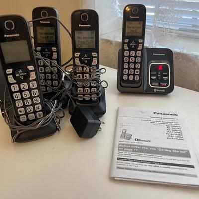 Panasonic Four Handset Cordless Telephone Set with Bluetooth (FR-MK)
