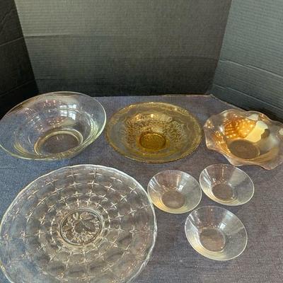 Lot 39 glass serving dishes