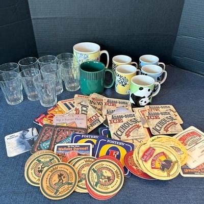 Lot 42 misc cups/coasters