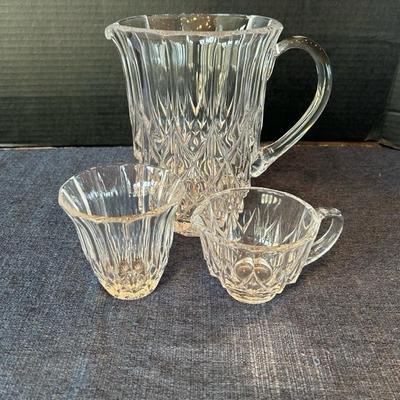 Lot 47 crystal pitcher