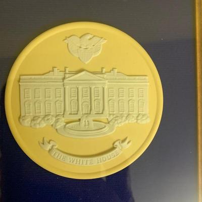 Wedgwood Jasperware White House Framed