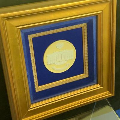 Wedgwood Jasperware White House Framed