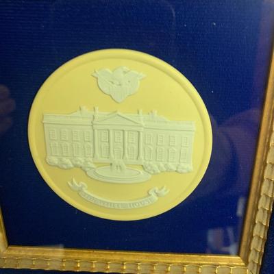 Wedgwood Jasperware White House Framed