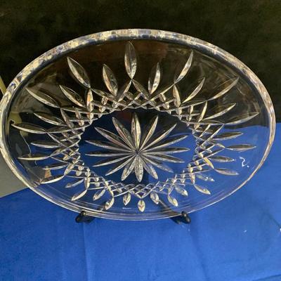 Large Waterford Crystal Serving Tray Mint In Original Box