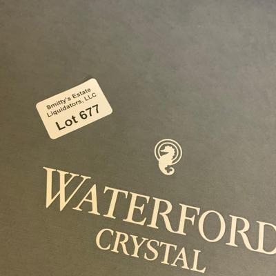 Large Waterford Crystal Serving Tray Mint In Original Box