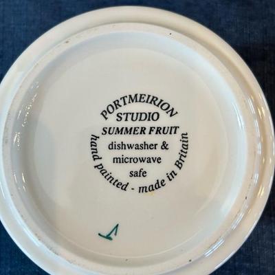 Lot 59 kitchen items Portmeirion canister set , coaster set, tea ball infuser, tea strainer