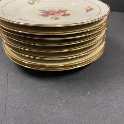 Set of 8 Vintage Kjebenhavns Porcelain Bread/Dessert Plates