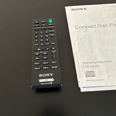Lot 15 Sony five CD disc changer compact disc player CDP â€“ CE 500