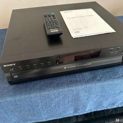 Lot 15 Sony five CD disc changer compact disc player CDP â€“ CE 500