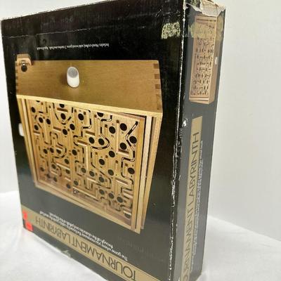 Vintage Solid Wood Labyrinth Game