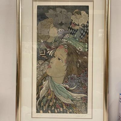 Custom Framed Limited Edition Lithograph, Signed