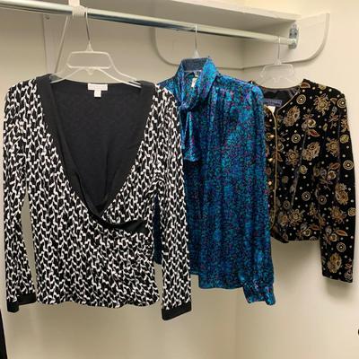 Velvet, Silk, & More Fancy Blouses & Jackets, Womenâ€™s Size S/M (BL-HS)