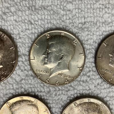 Collection of 1964 Kennedy Silver Half Dollars