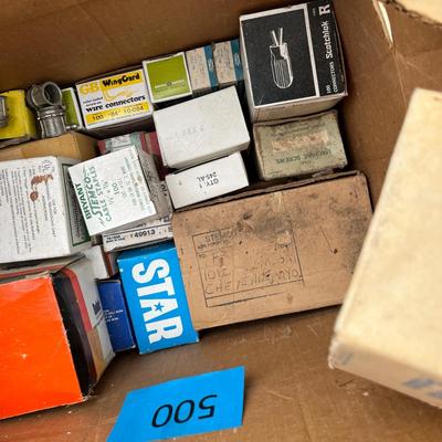 Box of hardware.