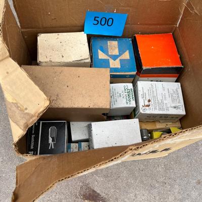 Box of hardware.
