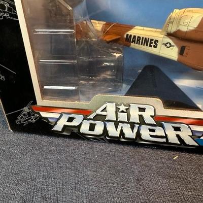 Lot 91 air power, diecast metal replica, marine helicopter