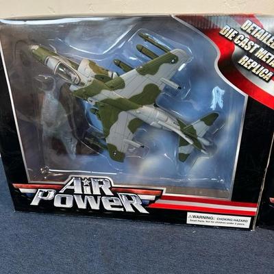 Lot 92 air power, diecast metal replica, jets