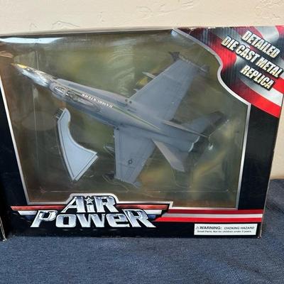 Lot 92 air power, diecast metal replica, jets