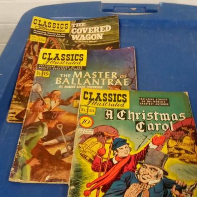 LOT 97 THREE OLD CLASSIC COMIC BOOKS