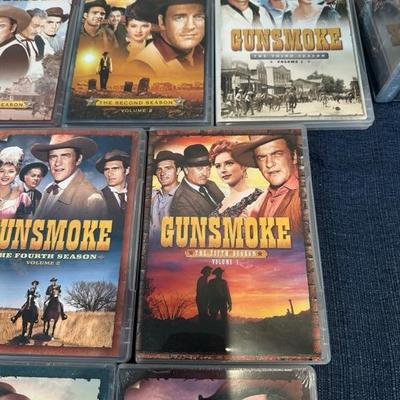 Lot 105 collection of gunsmoke TV show DVDs