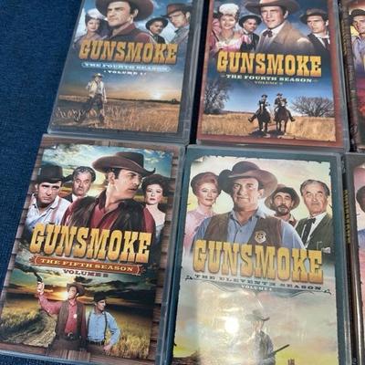 Lot 105 collection of gunsmoke TV show DVDs