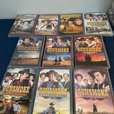 Lot 105 collection of gunsmoke TV show DVDs