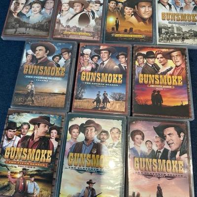 Lot 105 collection of gunsmoke TV show DVDs
