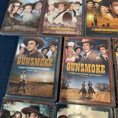 Lot 105 collection of gunsmoke TV show DVDs