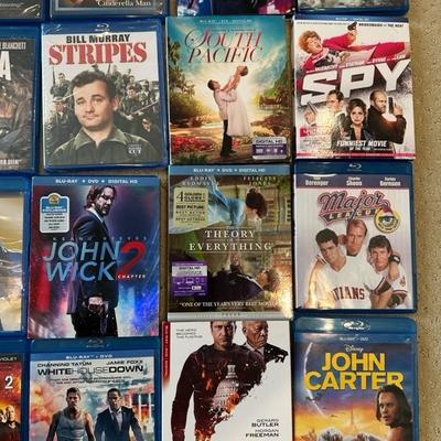 Lot 107 collection of a variety of Blu-ray movies