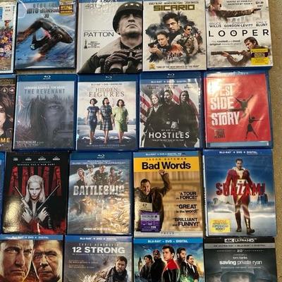 Lot 108 A collection of various Blu-ray movies