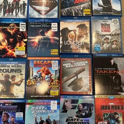 Lot 109 a collection of various Blu-ray movies